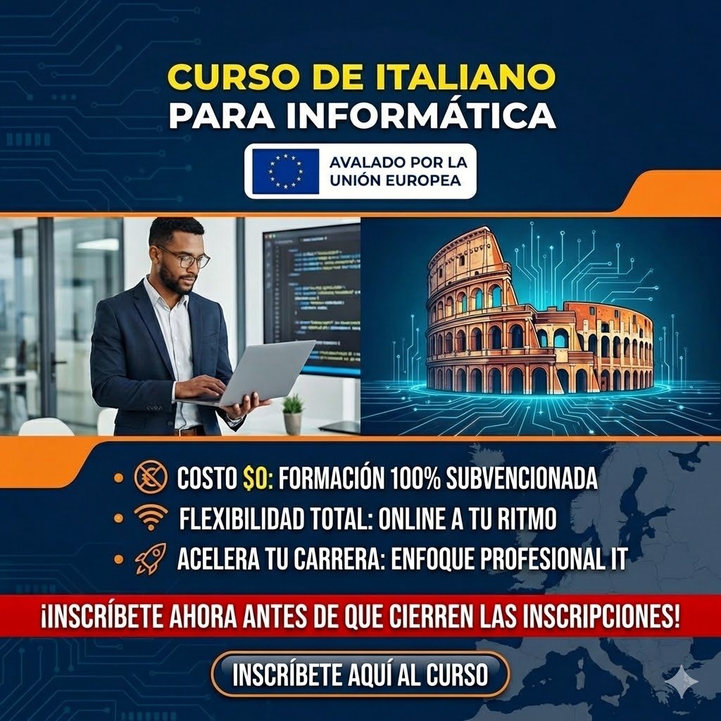 Curso GRATIS de Italiano para Informática